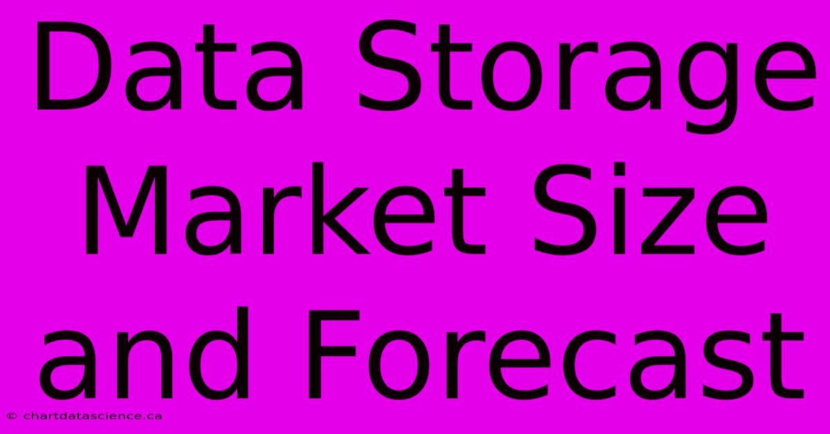 Data Storage Market Size And Forecast