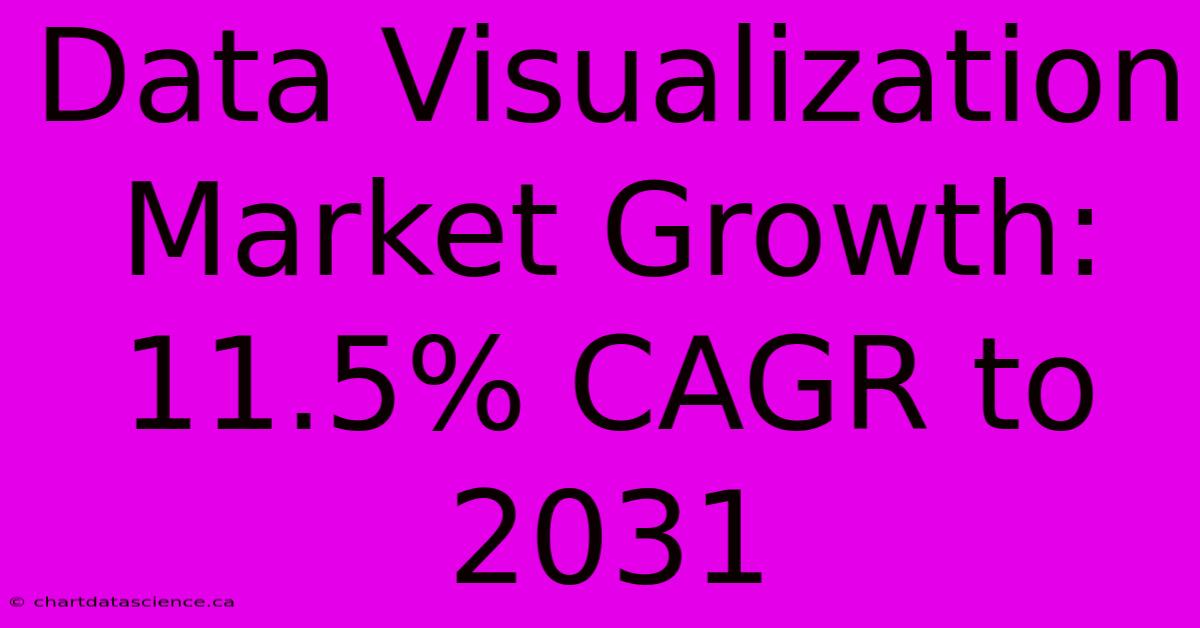 Data Visualization Market Growth: 11.5% CAGR To 2031