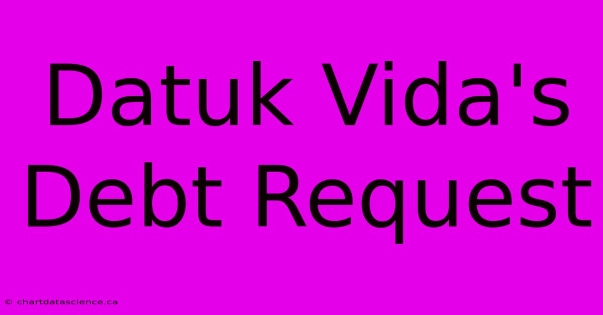 Datuk Vida's Debt Request