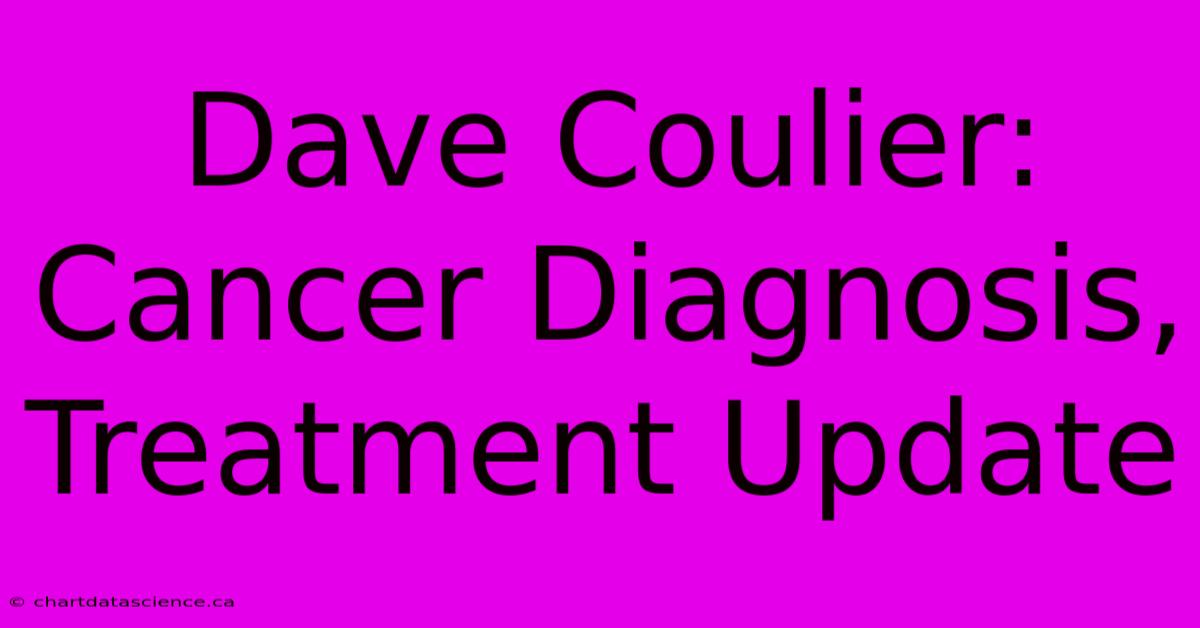 Dave Coulier: Cancer Diagnosis, Treatment Update 