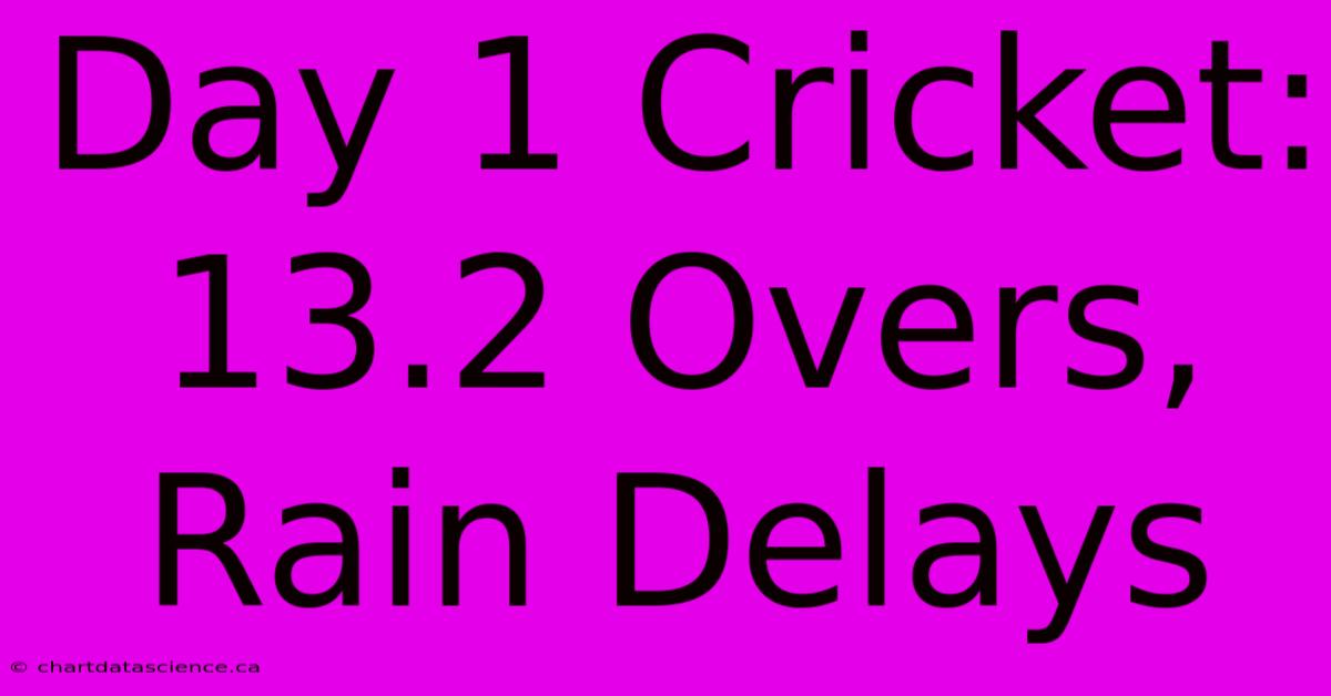 Day 1 Cricket: 13.2 Overs, Rain Delays