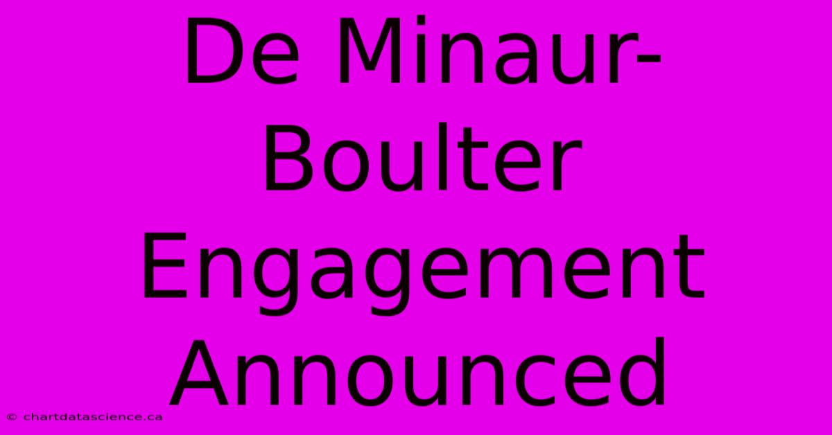 De Minaur-Boulter Engagement Announced