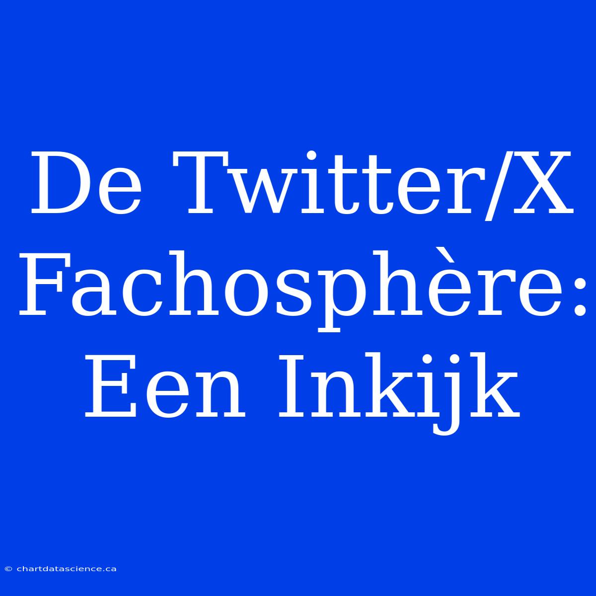 De Twitter/X Fachosphère: Een Inkijk