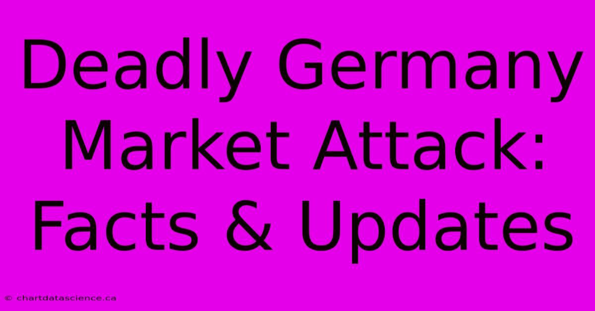 Deadly Germany Market Attack: Facts & Updates