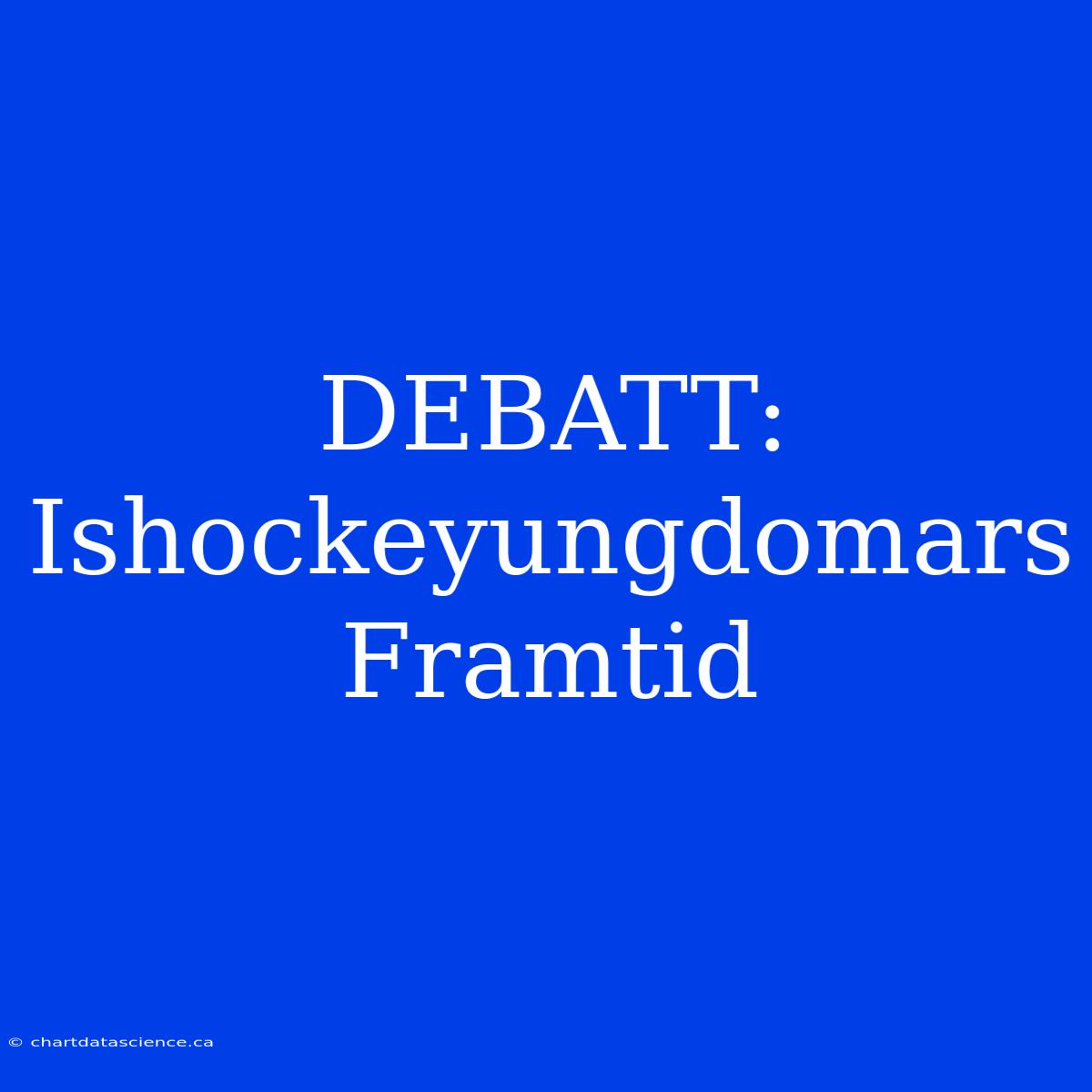 DEBATT: Ishockeyungdomars Framtid