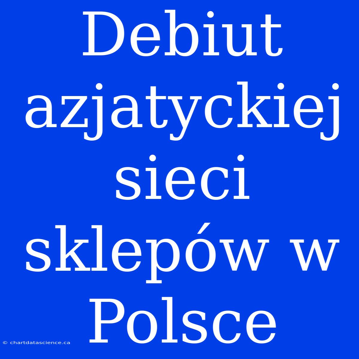 Debiut Azjatyckiej Sieci Sklepów W Polsce