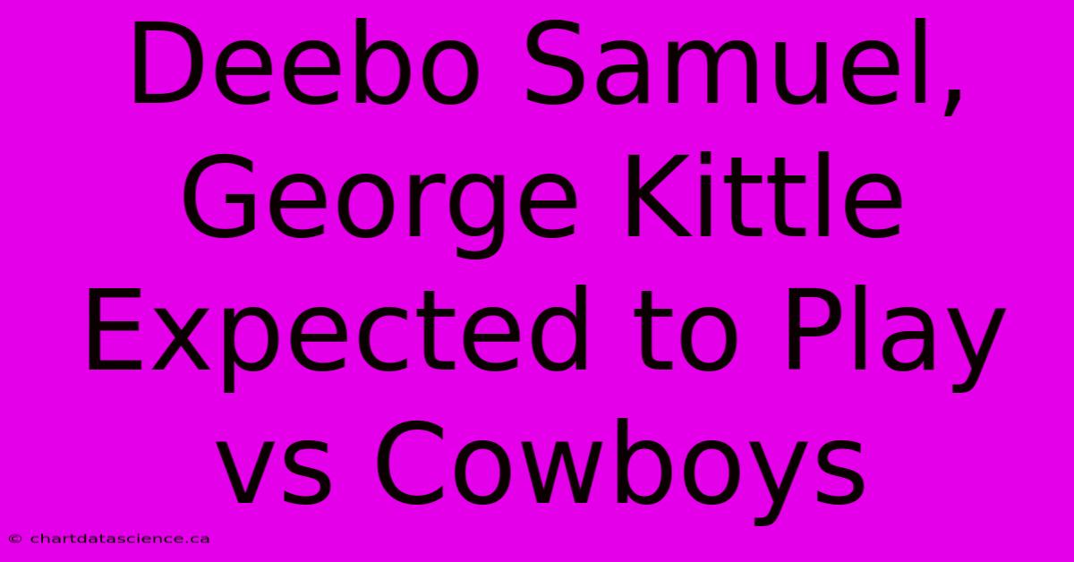 Deebo Samuel, George Kittle Expected To Play Vs Cowboys