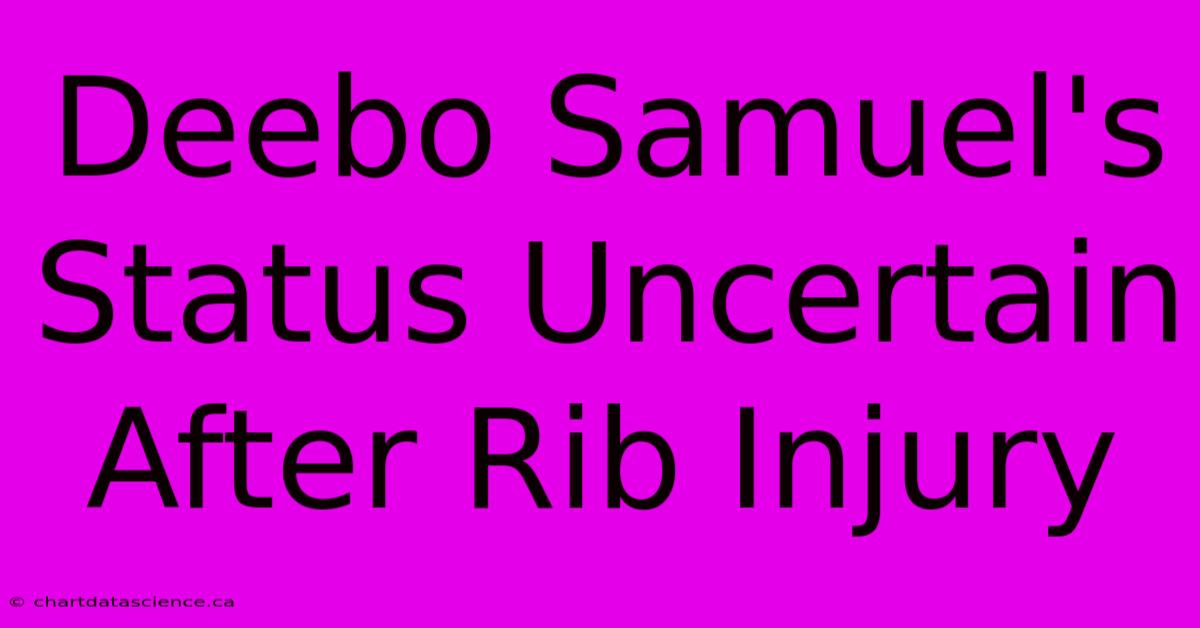 Deebo Samuel's Status Uncertain After Rib Injury