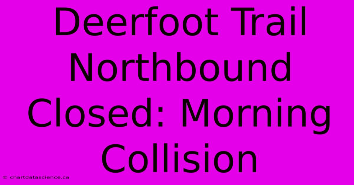 Deerfoot Trail Northbound Closed: Morning Collision 