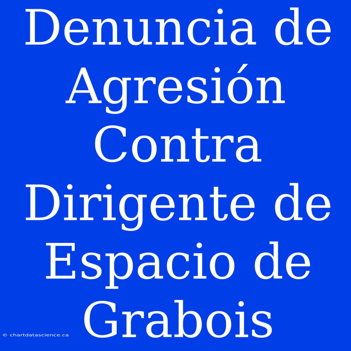 Denuncia De Agresión Contra Dirigente De Espacio De Grabois