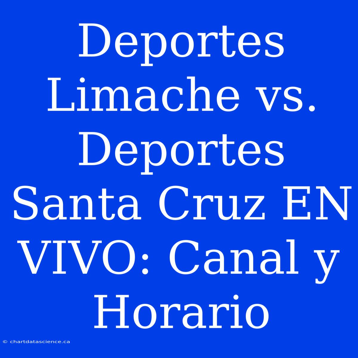 Deportes Limache Vs. Deportes Santa Cruz EN VIVO: Canal Y Horario