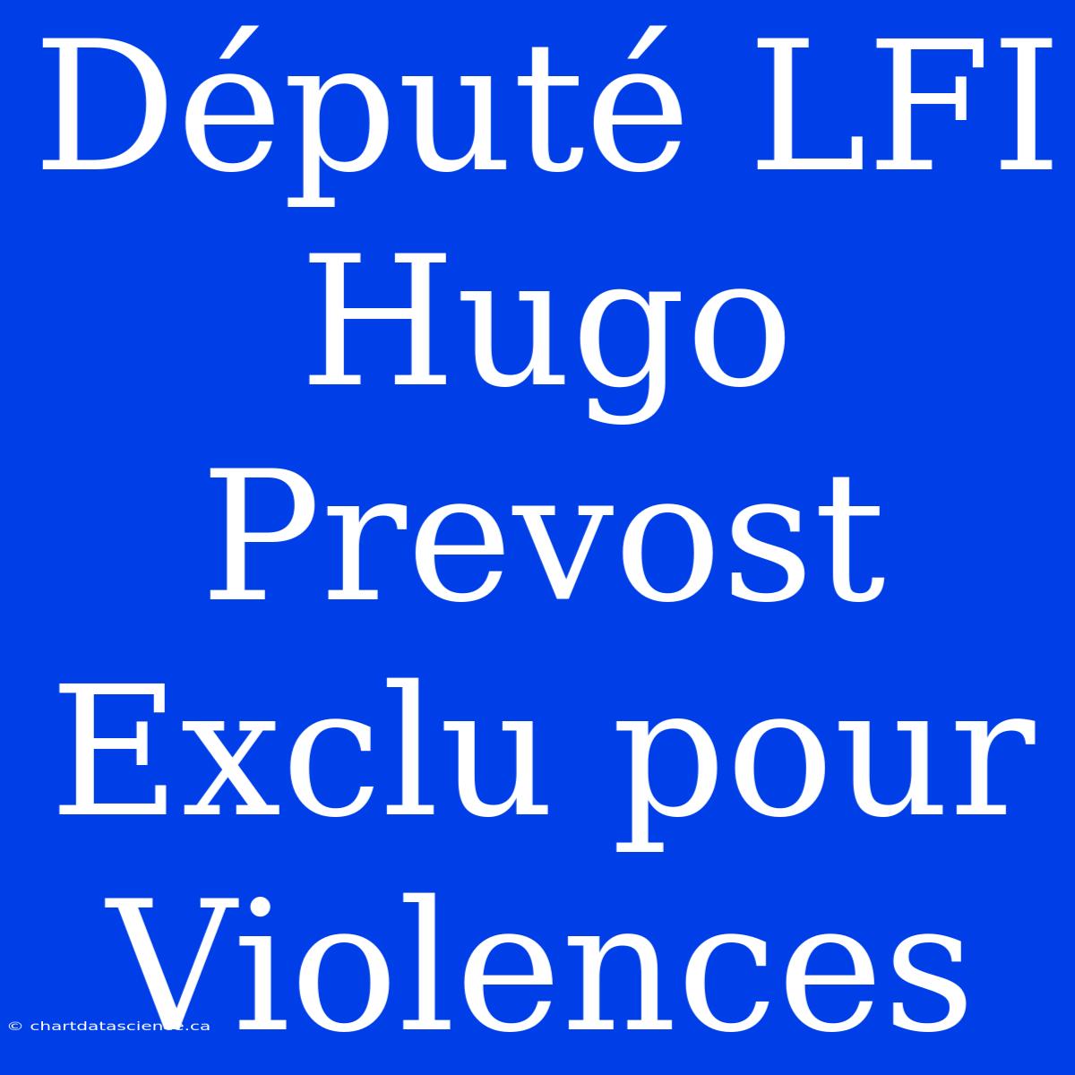 Député LFI Hugo Prevost Exclu Pour Violences