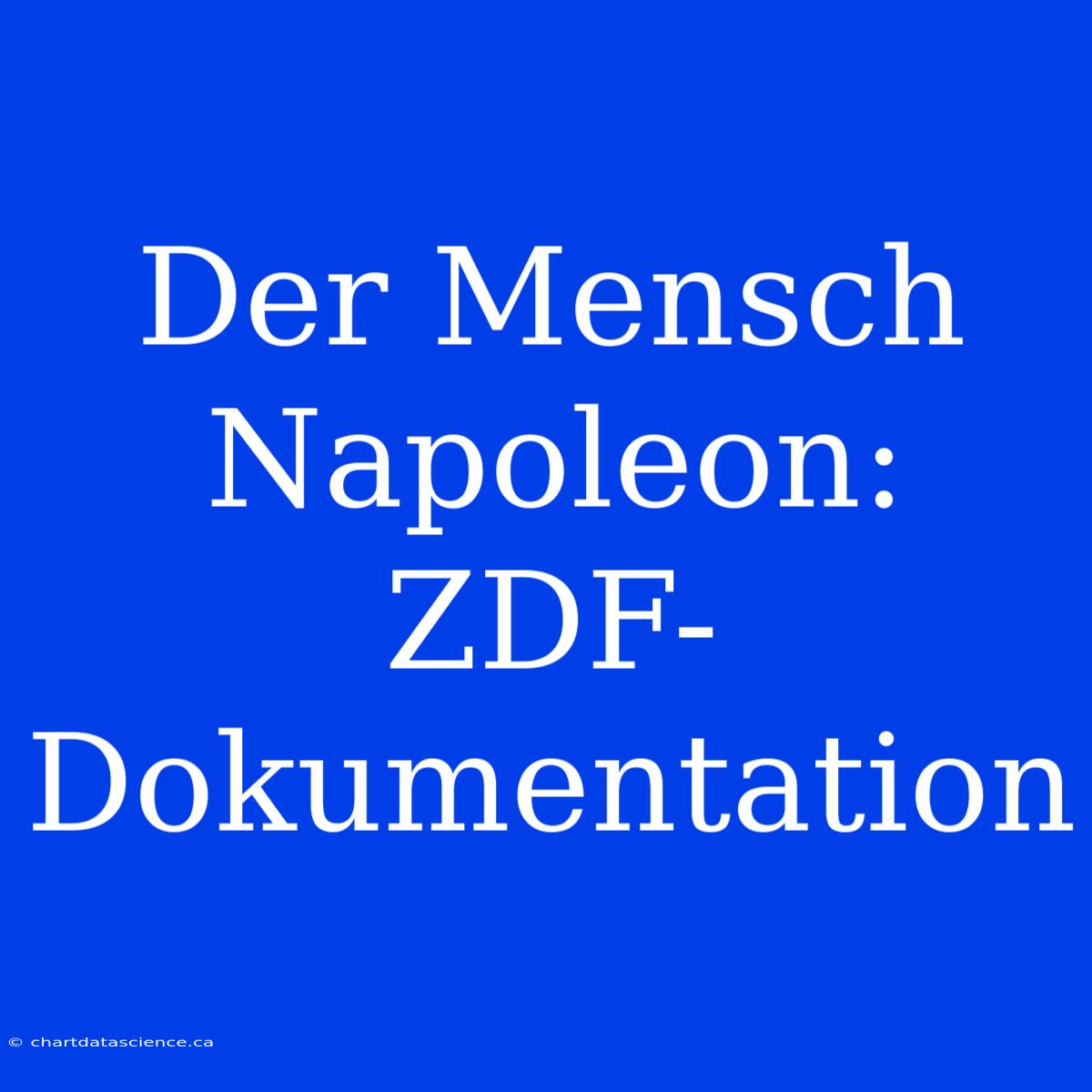 Der Mensch Napoleon: ZDF-Dokumentation