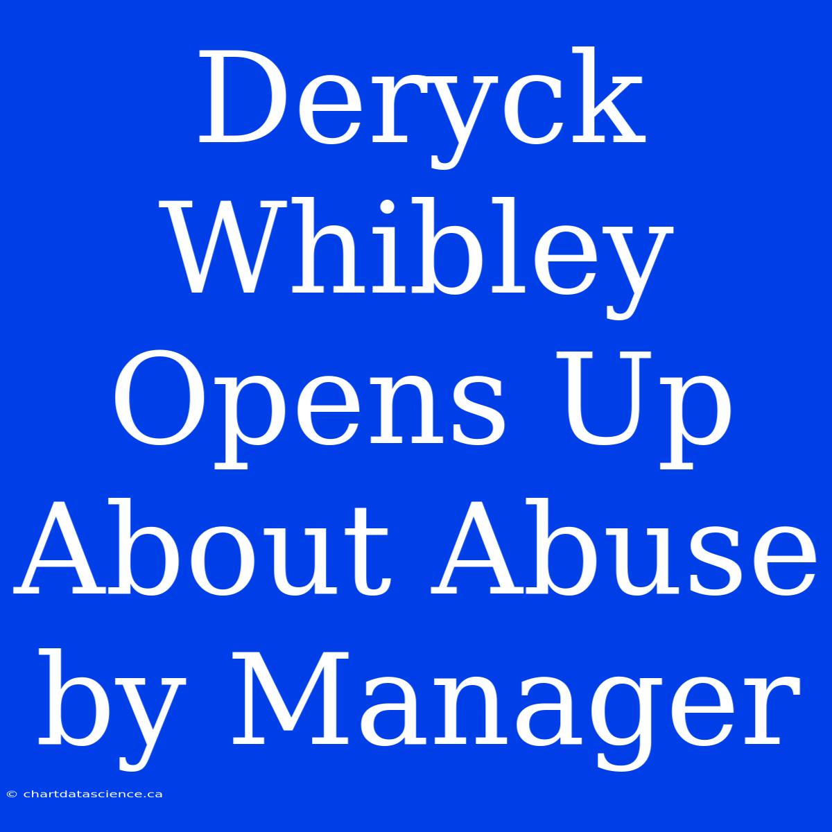 Deryck Whibley Opens Up About Abuse By Manager