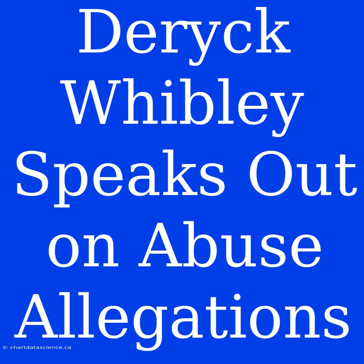 Deryck Whibley Speaks Out On Abuse Allegations