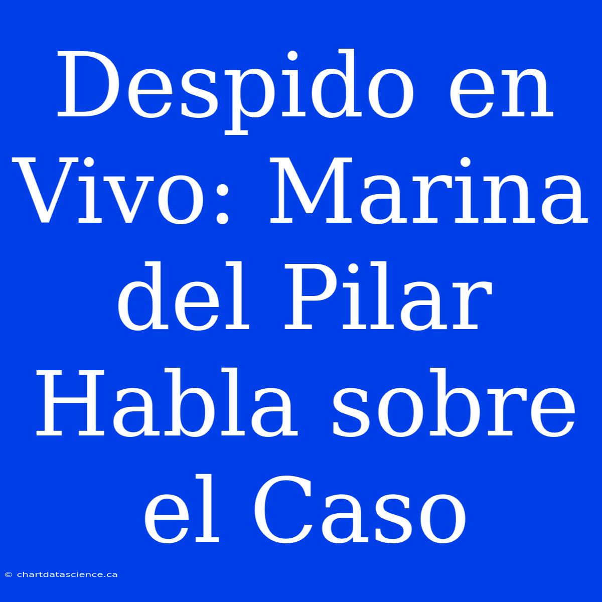 Despido En Vivo: Marina Del Pilar Habla Sobre El Caso