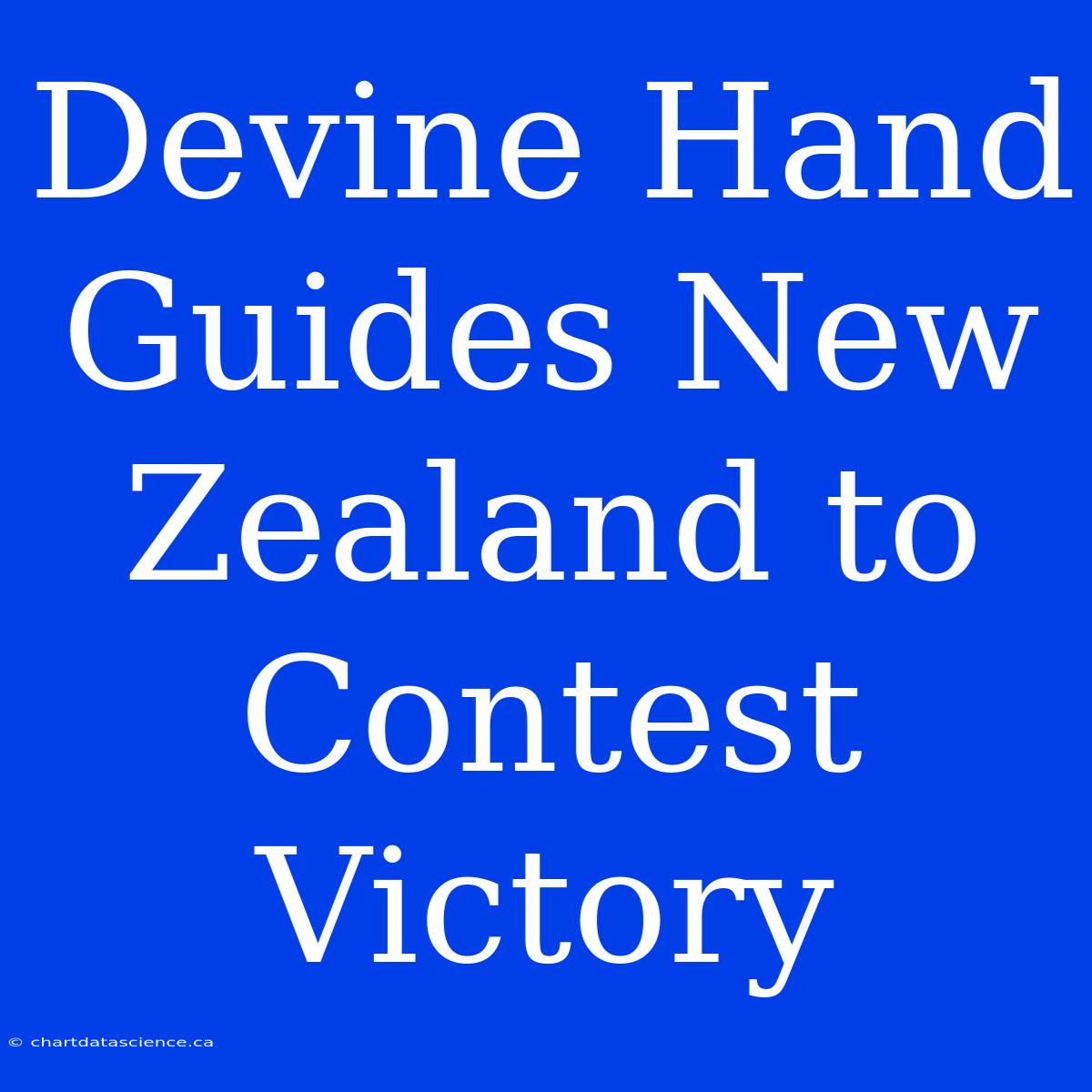 Devine Hand Guides New Zealand To Contest Victory