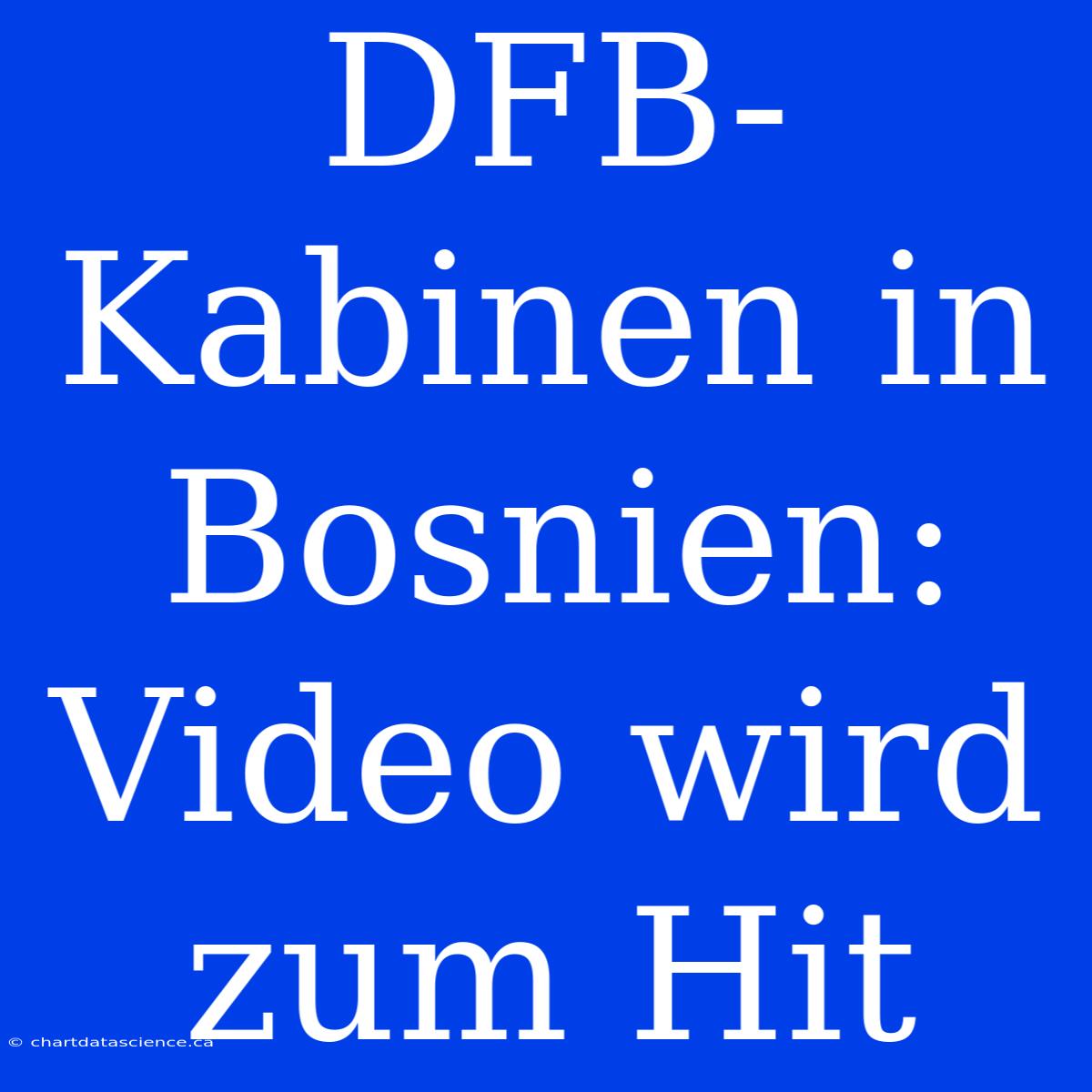 DFB-Kabinen In Bosnien: Video Wird Zum Hit