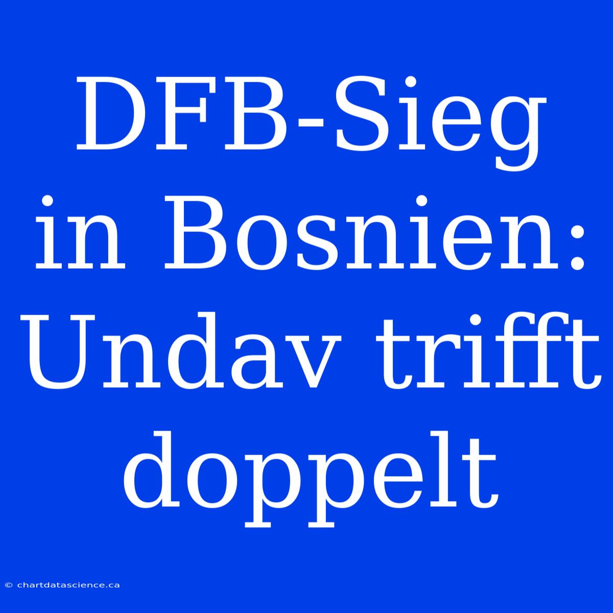 DFB-Sieg In Bosnien: Undav Trifft Doppelt