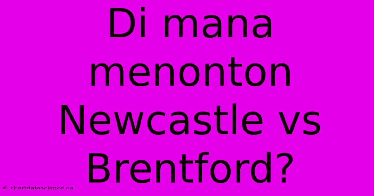 Di Mana Menonton Newcastle Vs Brentford?