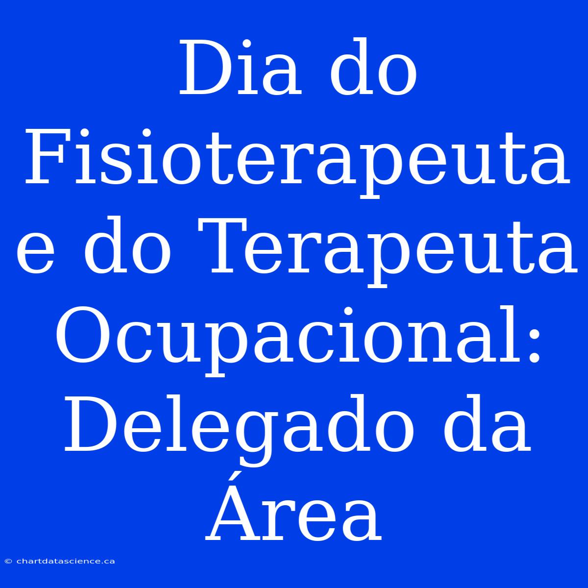 Dia Do Fisioterapeuta E Do Terapeuta Ocupacional: Delegado Da Área