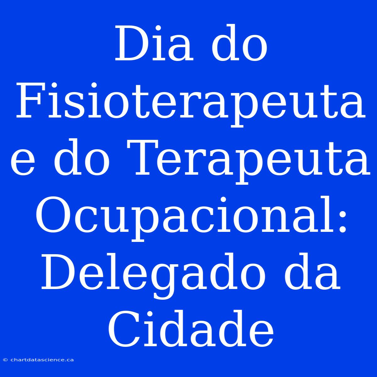 Dia Do Fisioterapeuta E Do Terapeuta Ocupacional: Delegado Da Cidade