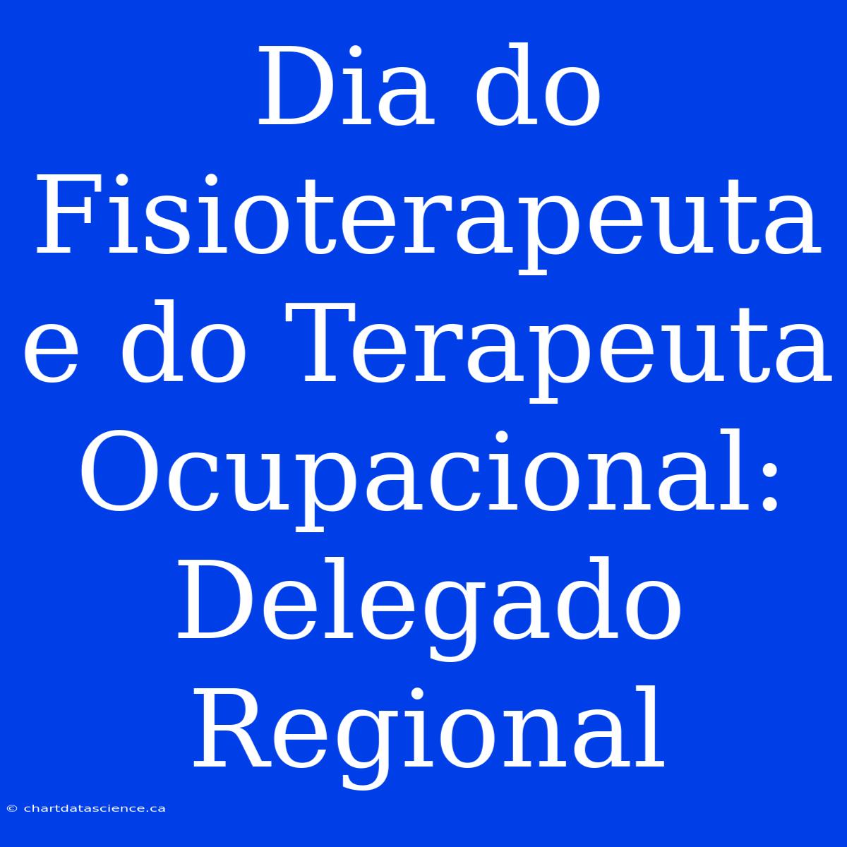 Dia Do Fisioterapeuta E Do Terapeuta Ocupacional: Delegado Regional