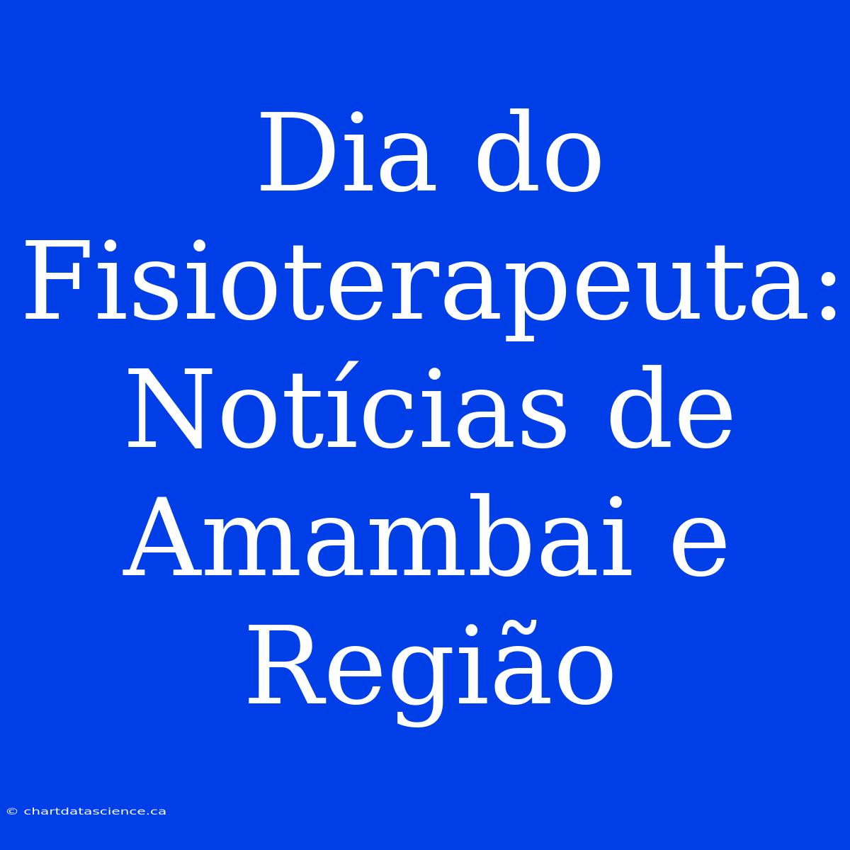 Dia Do Fisioterapeuta: Notícias De Amambai E Região