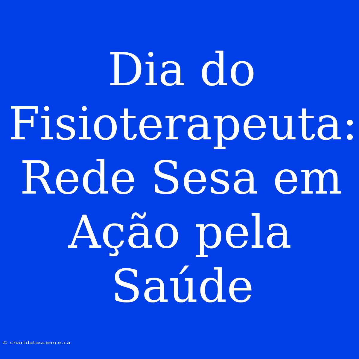 Dia Do Fisioterapeuta: Rede Sesa Em Ação Pela Saúde