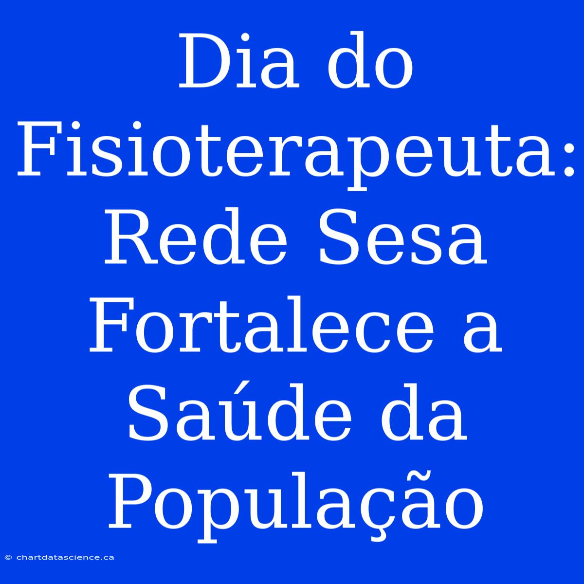 Dia Do Fisioterapeuta: Rede Sesa Fortalece A Saúde Da População