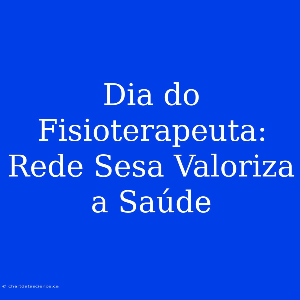 Dia Do Fisioterapeuta: Rede Sesa Valoriza A Saúde