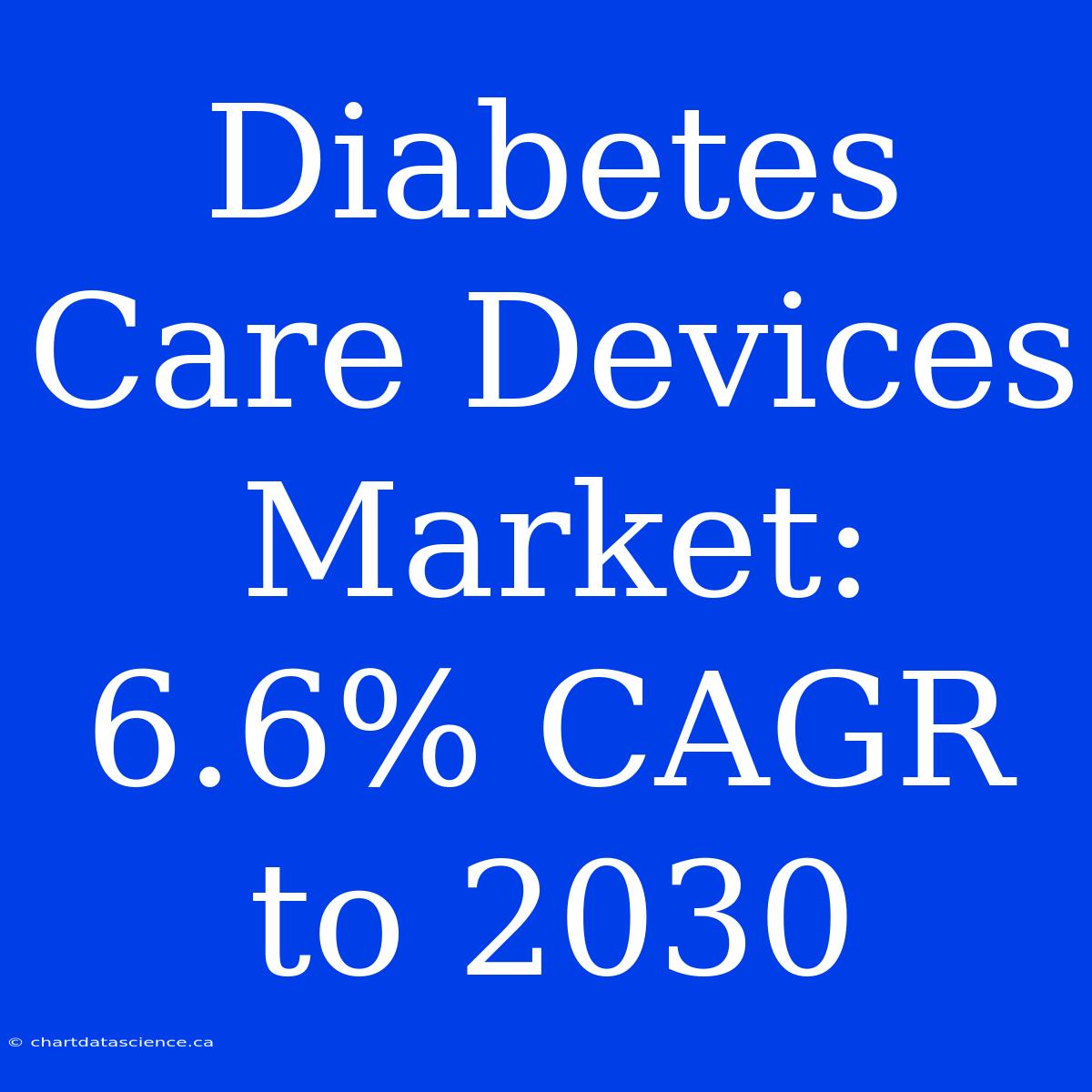 Diabetes Care Devices Market: 6.6% CAGR To 2030