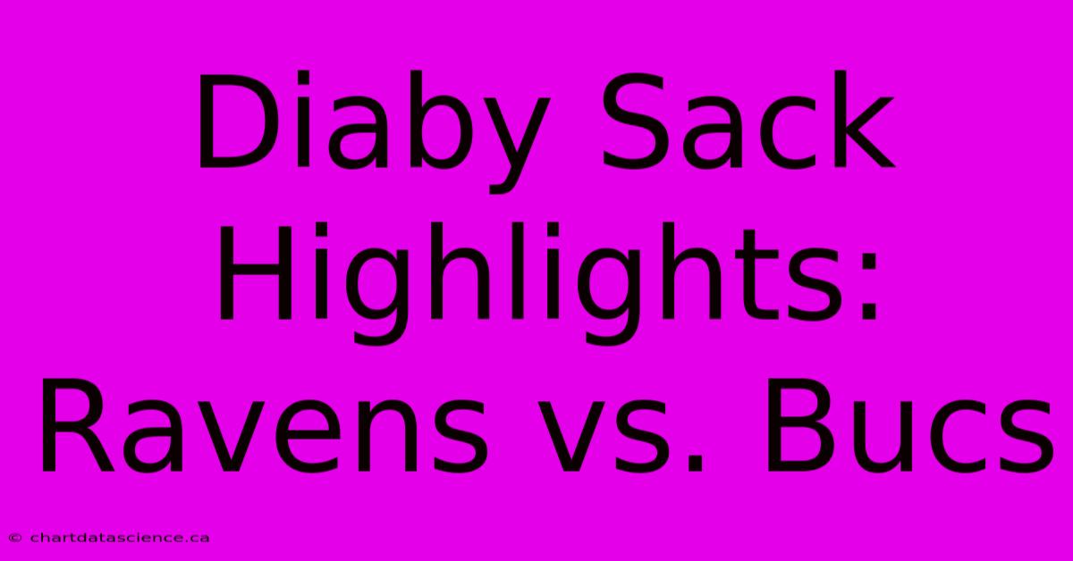 Diaby Sack Highlights: Ravens Vs. Bucs