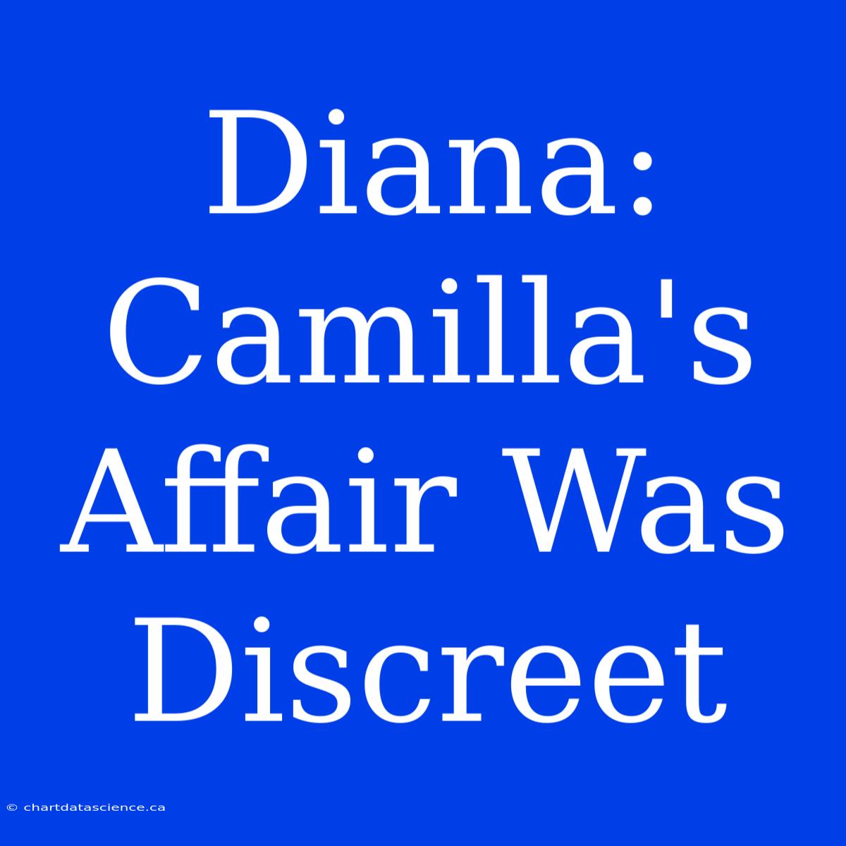 Diana: Camilla's Affair Was Discreet