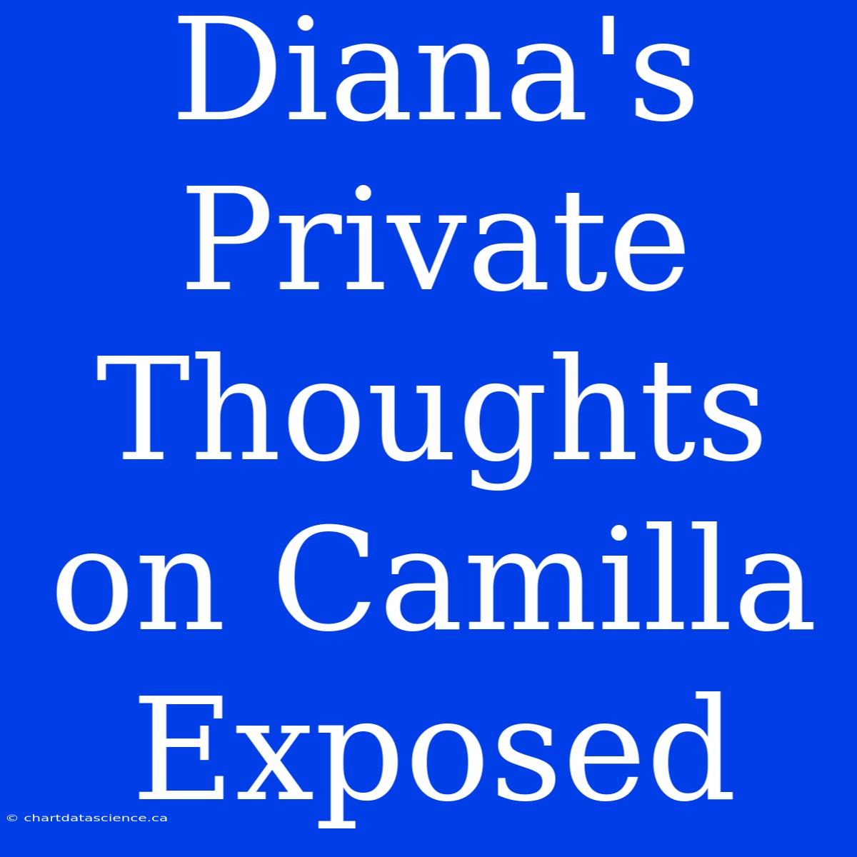 Diana's Private Thoughts On Camilla Exposed