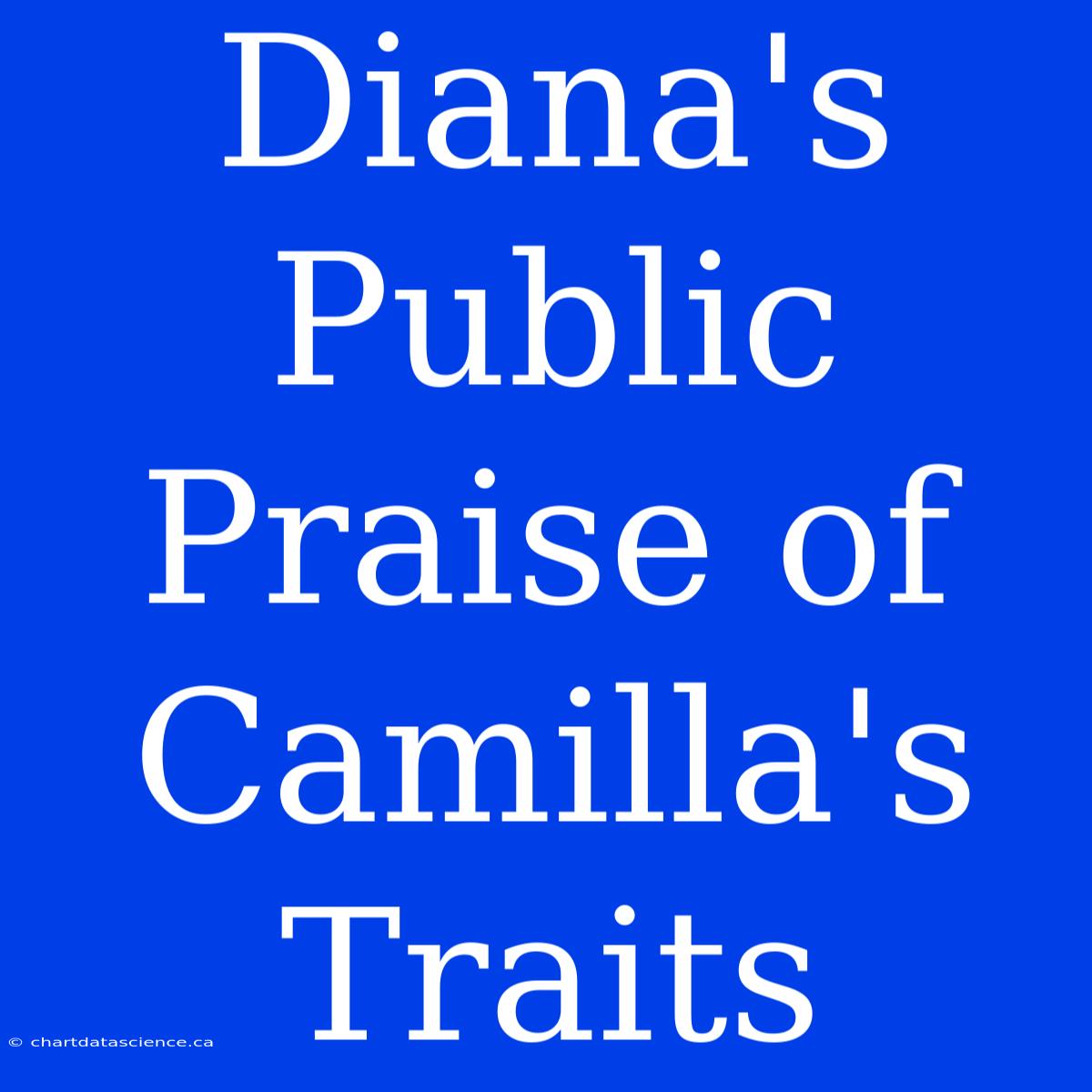 Diana's Public Praise Of Camilla's Traits