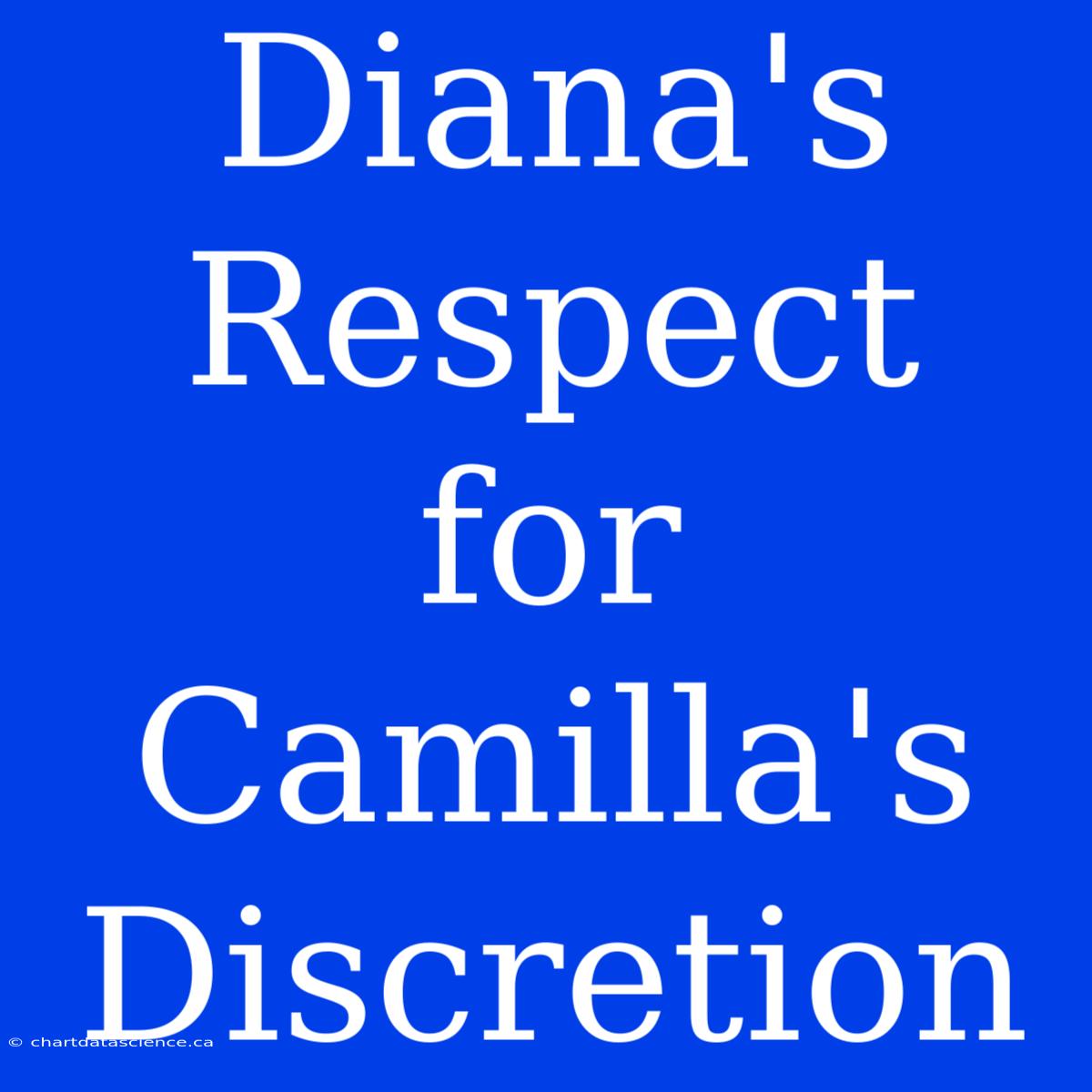 Diana's Respect For Camilla's Discretion