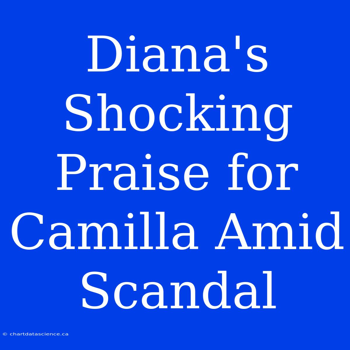 Diana's Shocking Praise For Camilla Amid Scandal