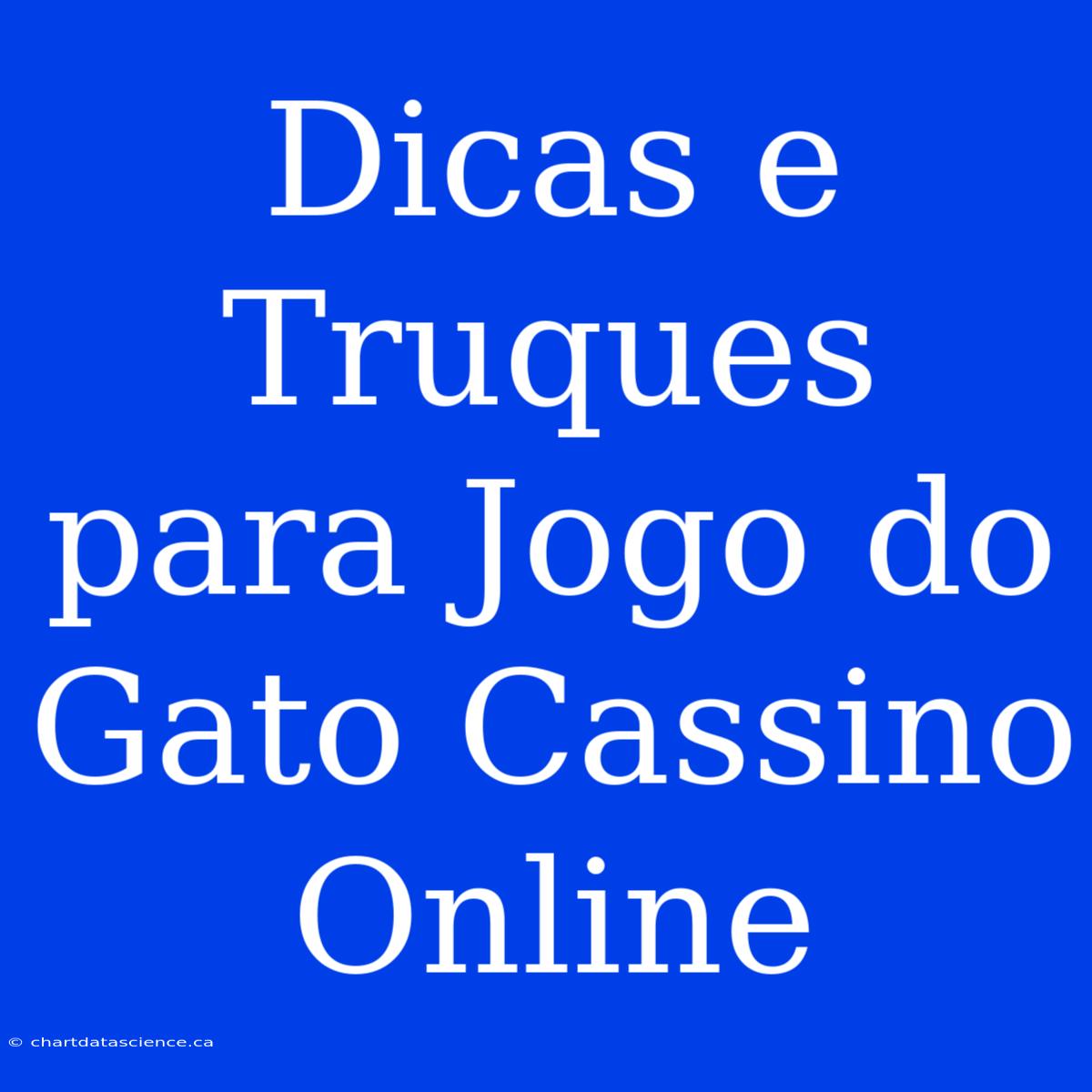 Dicas E Truques Para Jogo Do Gato Cassino Online