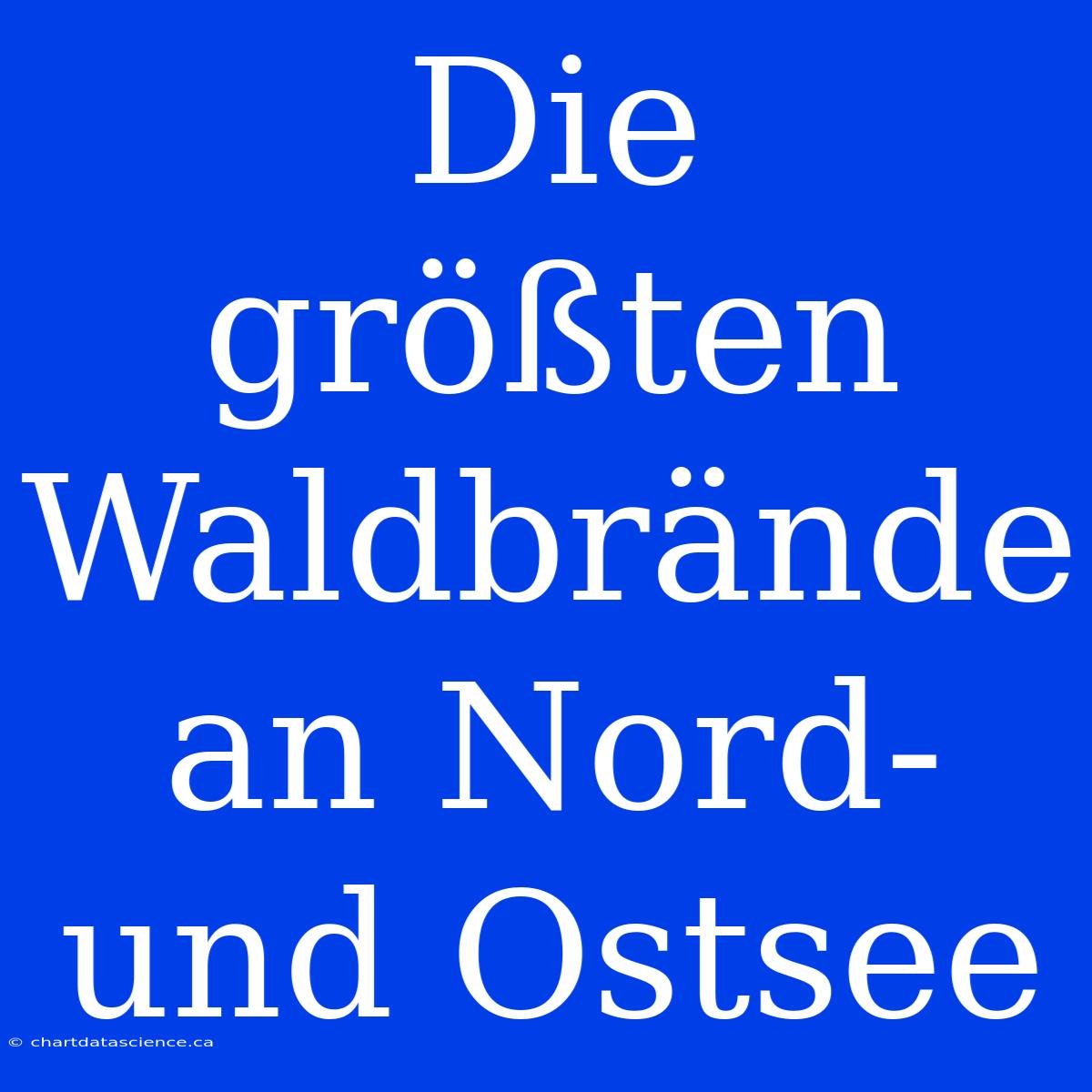 Die Größten Waldbrände An Nord- Und Ostsee