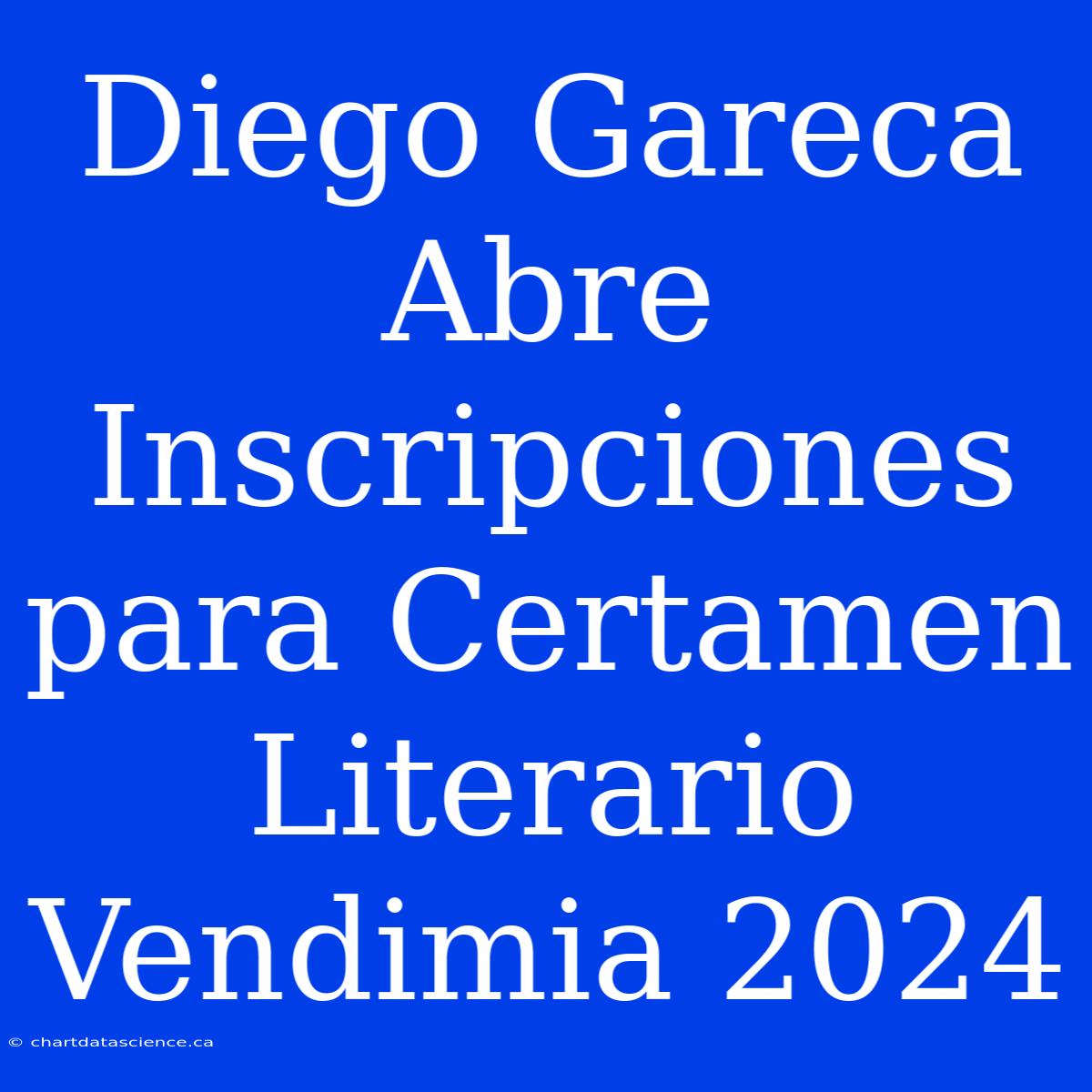 Diego Gareca Abre Inscripciones Para Certamen Literario Vendimia 2024