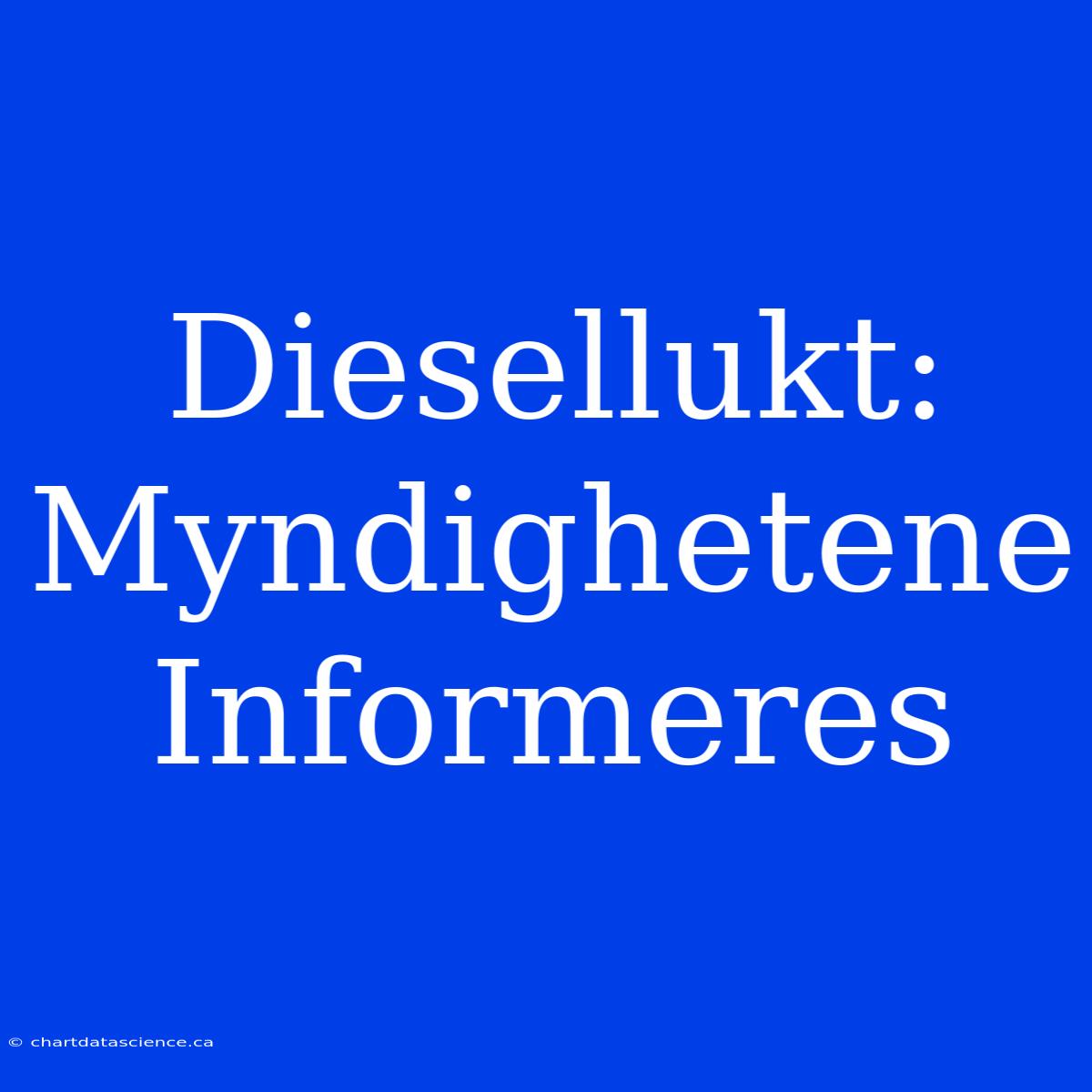 Diesellukt: Myndighetene Informeres