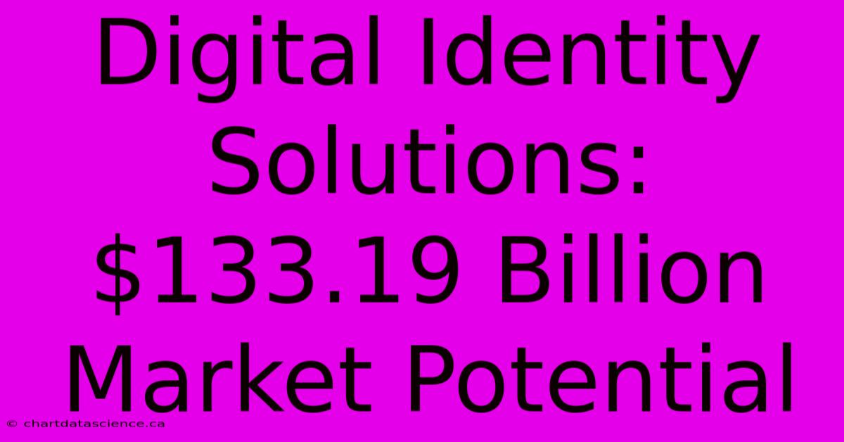 Digital Identity Solutions: $133.19 Billion Market Potential