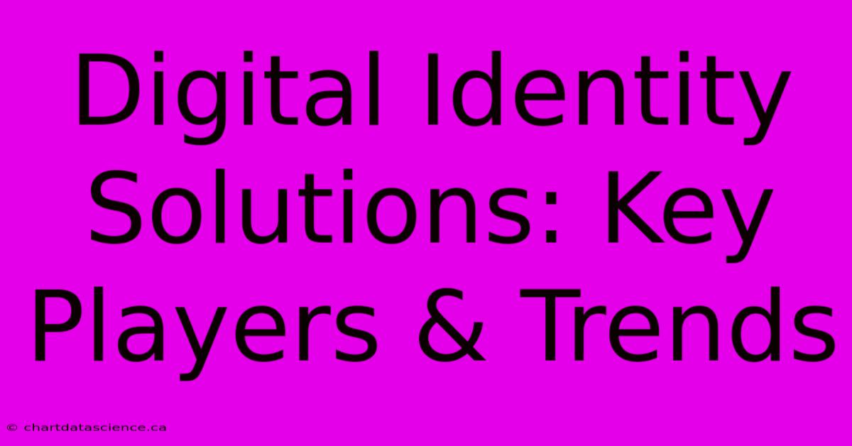 Digital Identity Solutions: Key Players & Trends