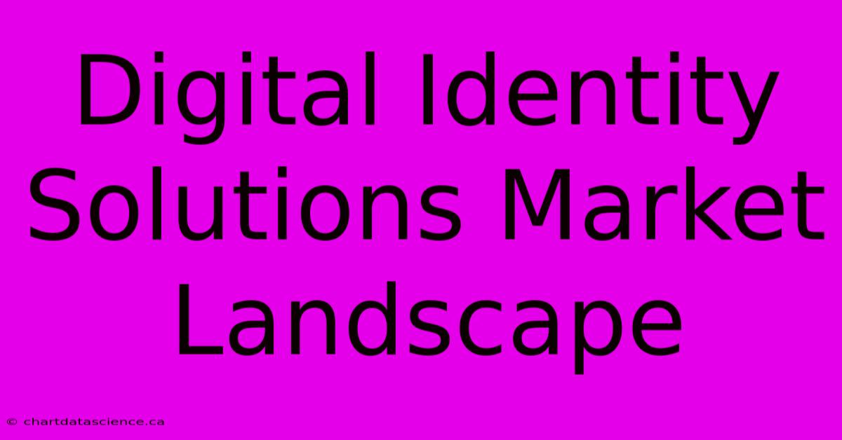 Digital Identity Solutions Market Landscape