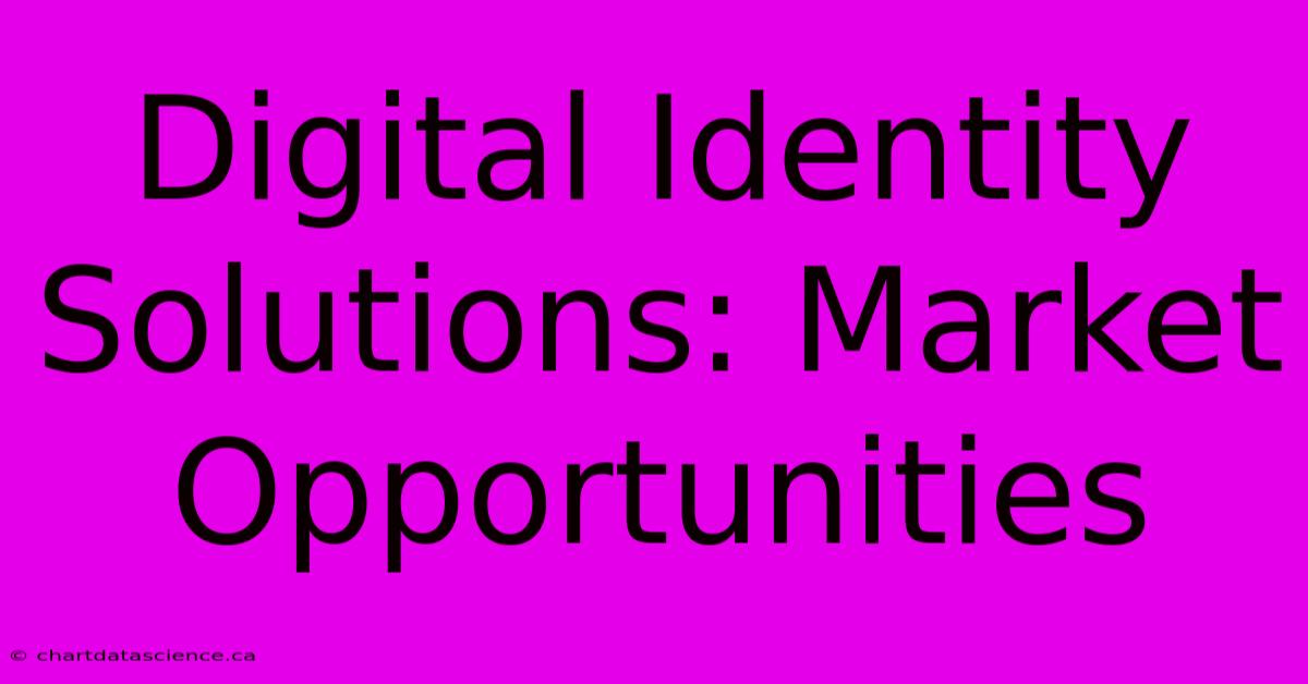 Digital Identity Solutions: Market Opportunities 