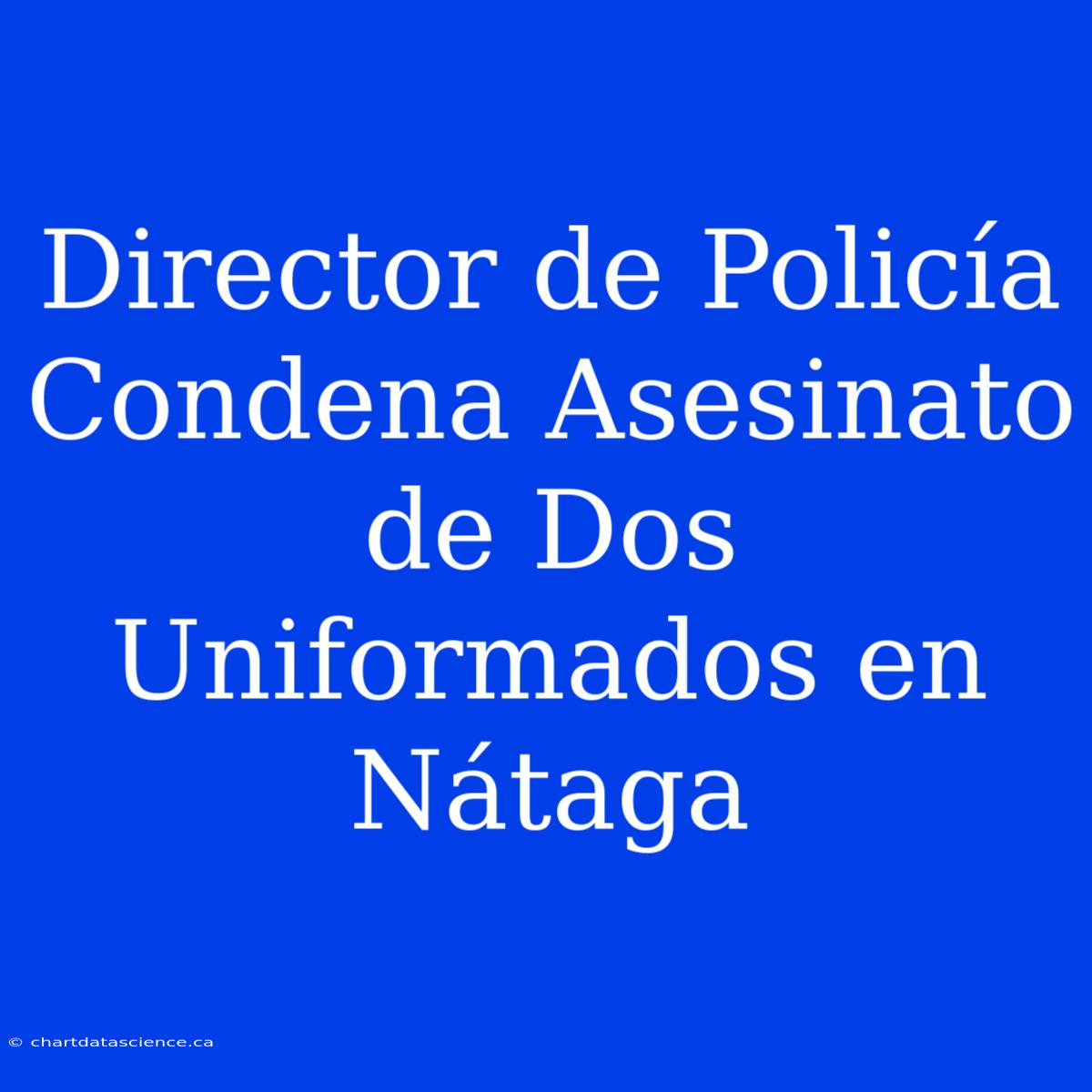 Director De Policía Condena Asesinato De Dos Uniformados En Nátaga