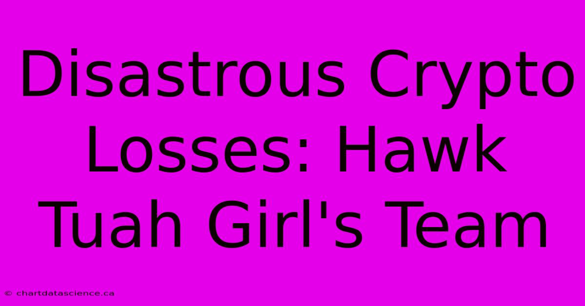 Disastrous Crypto Losses: Hawk Tuah Girl's Team