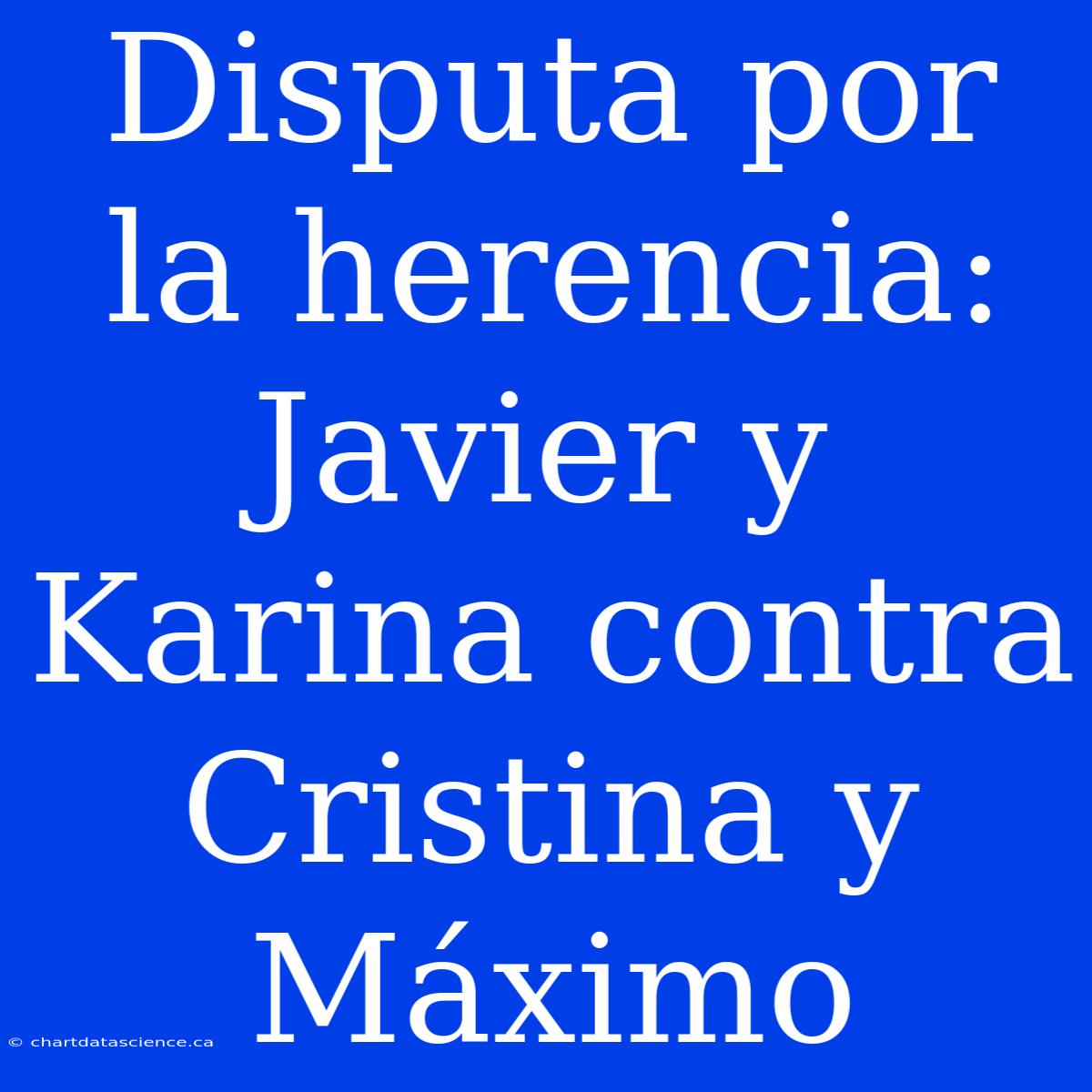 Disputa Por La Herencia: Javier Y Karina Contra Cristina Y Máximo