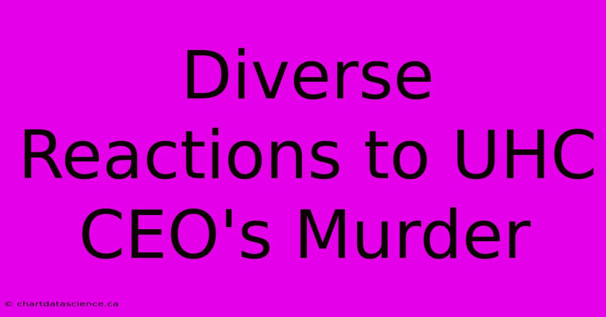 Diverse Reactions To UHC CEO's Murder